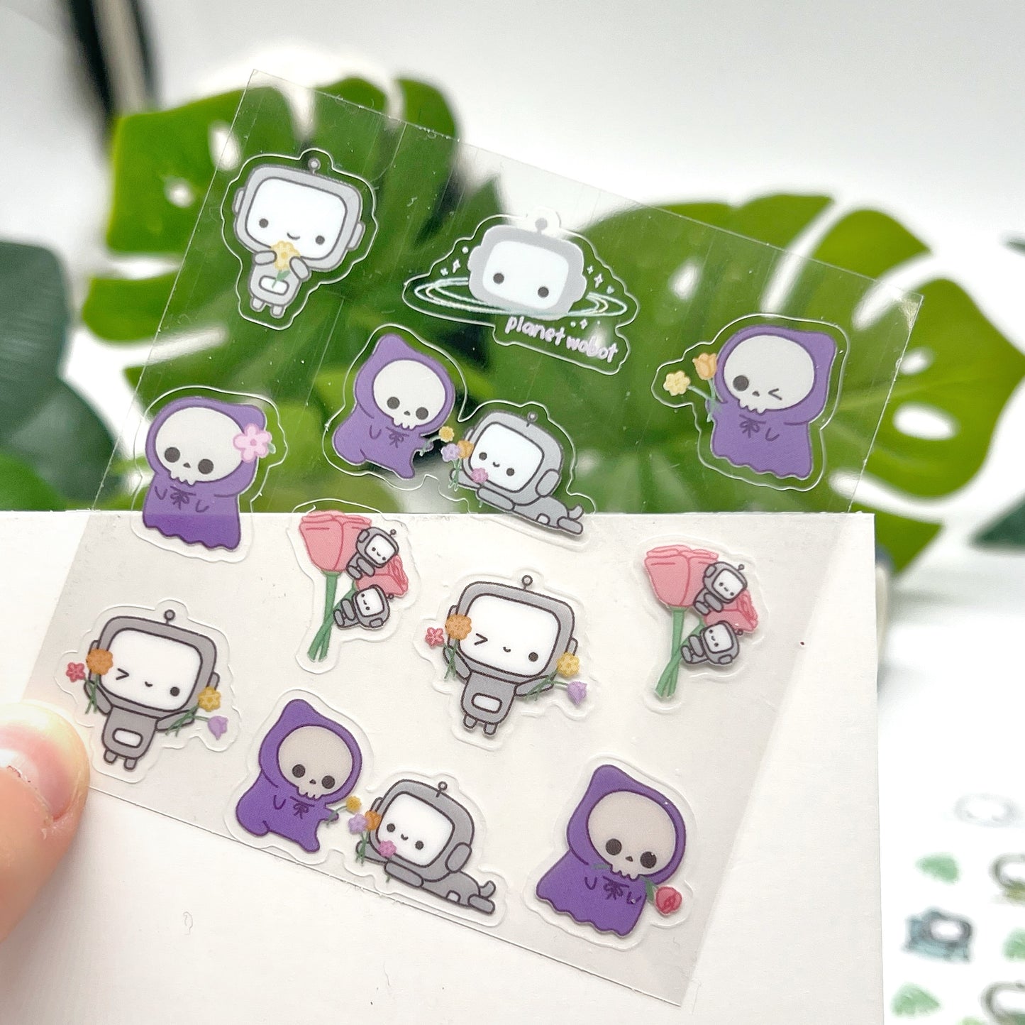 Grim's Garden - 2 Clear Sticker Sheets PW22a