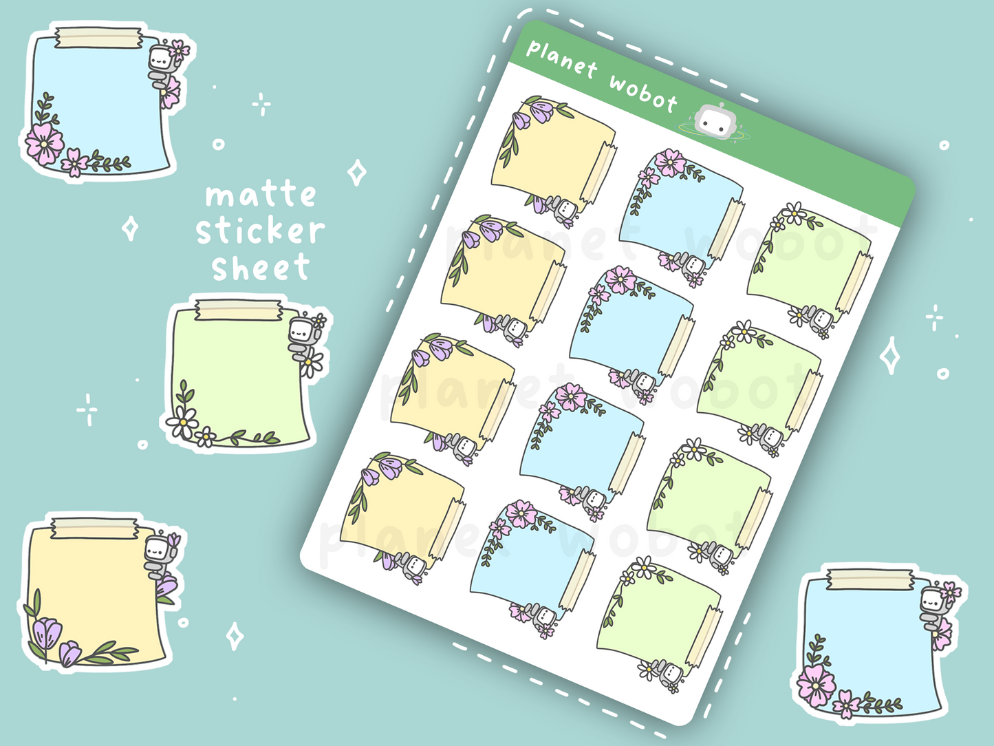 Spring Florals Stickies - PW24