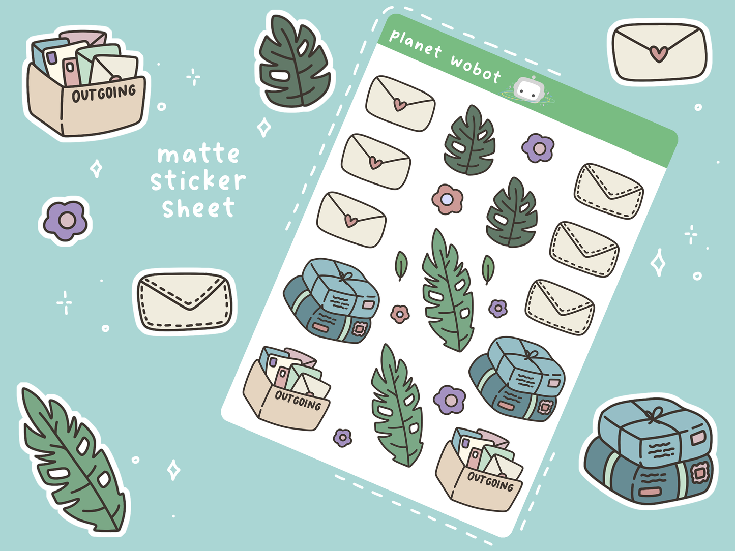 Ghost Post Deco Stickers | PW62