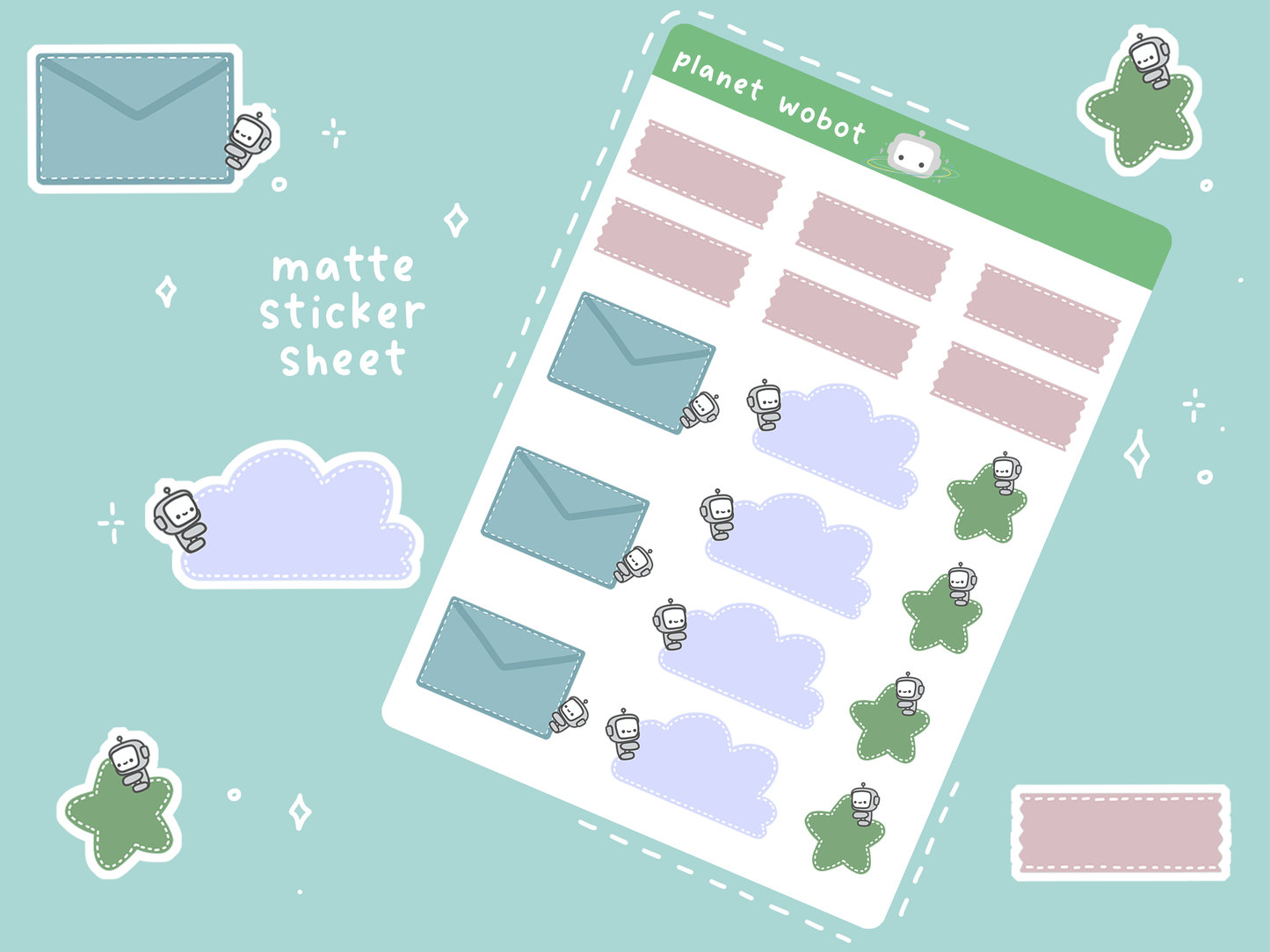 Ghost Post Functional Stickers | PW61