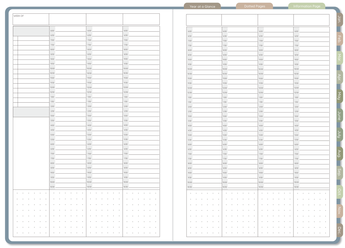 Meadow Undated Digital FLX Planner - 12 Months