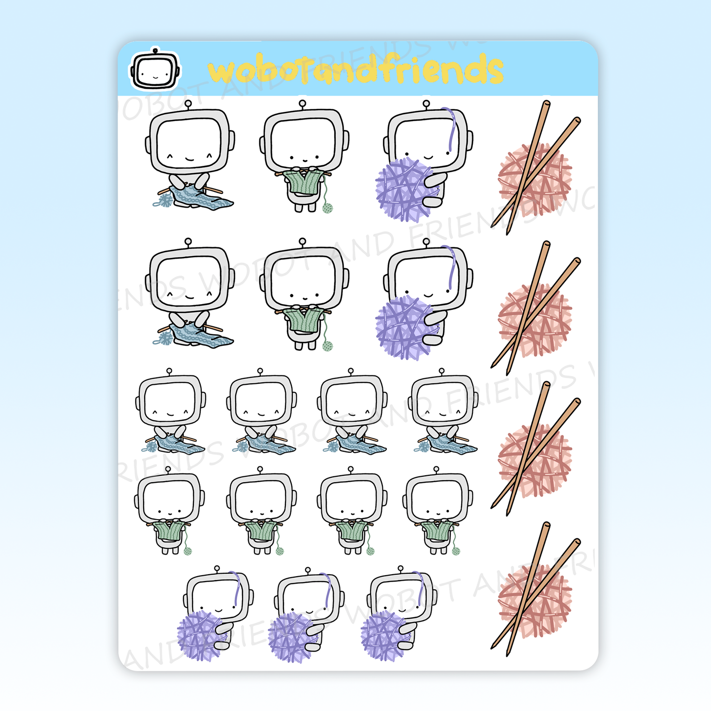 Knitting Wobots - A27