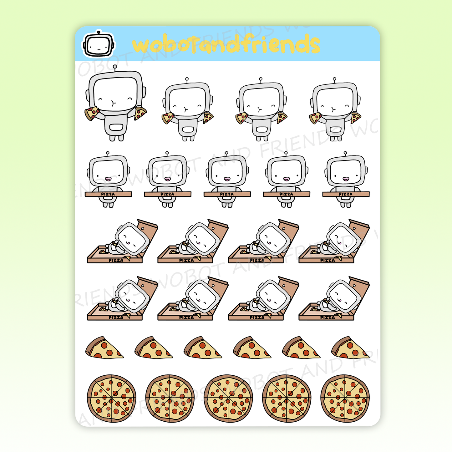 Pizza Lover Wobots - A22