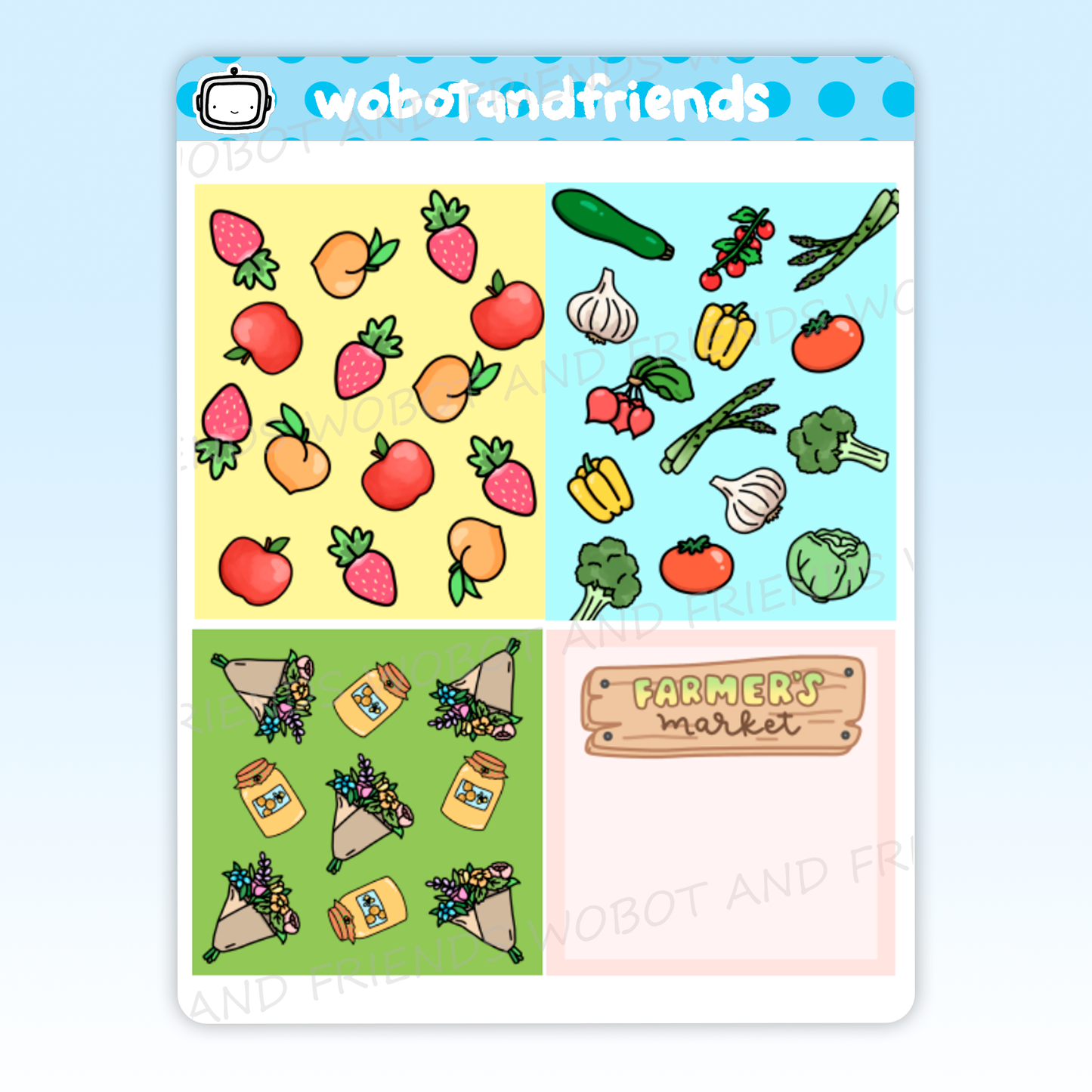Farmers Market Pattern Panels - D37