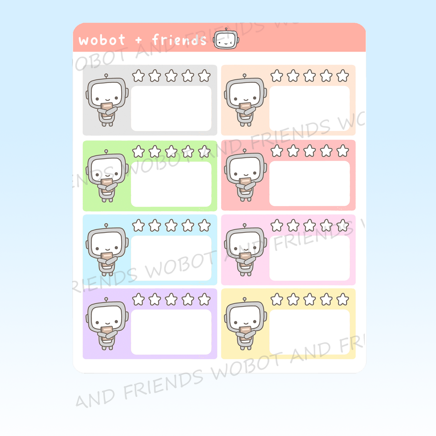 Book Rating Functional Stickers - F37