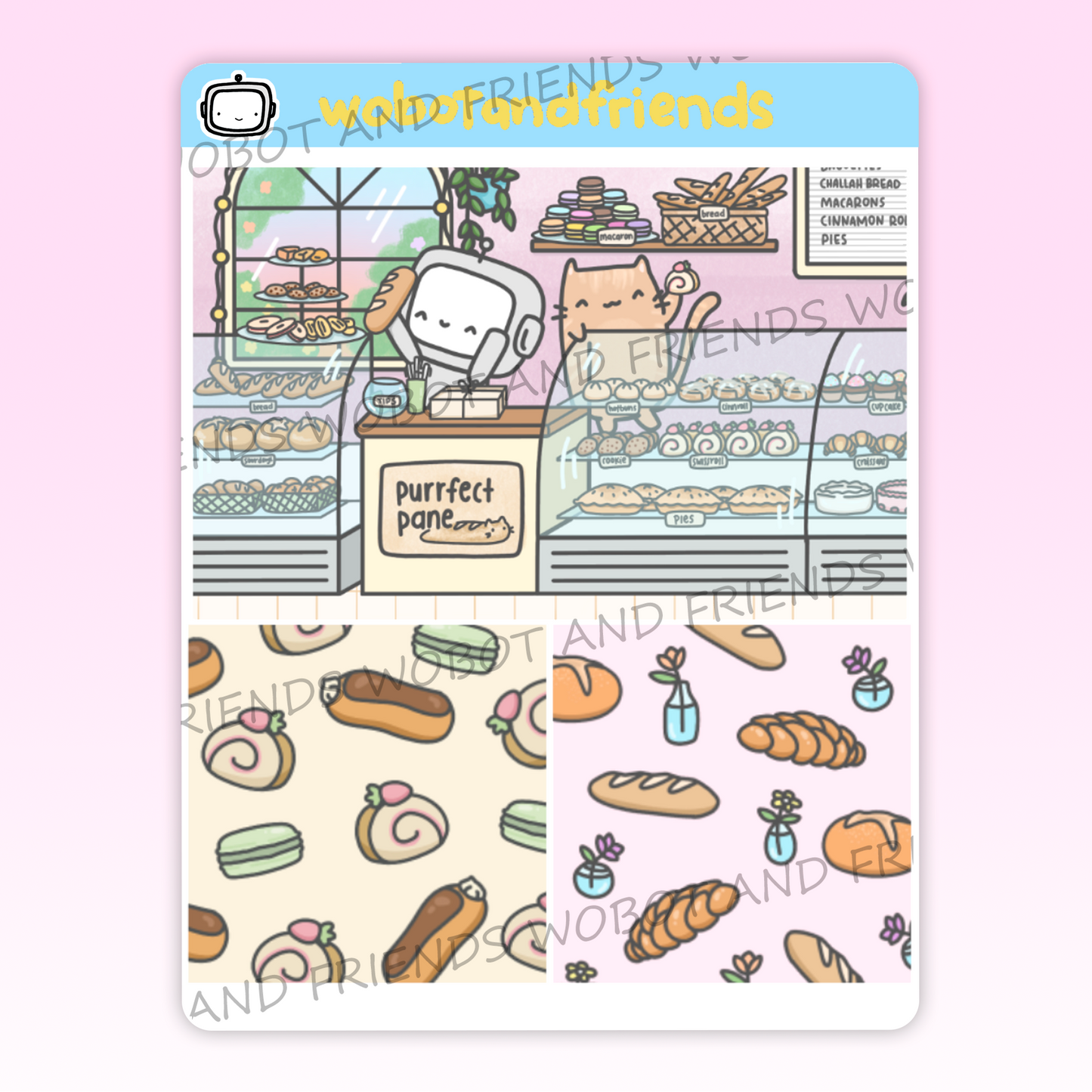 Cat Bakery Panels - N10