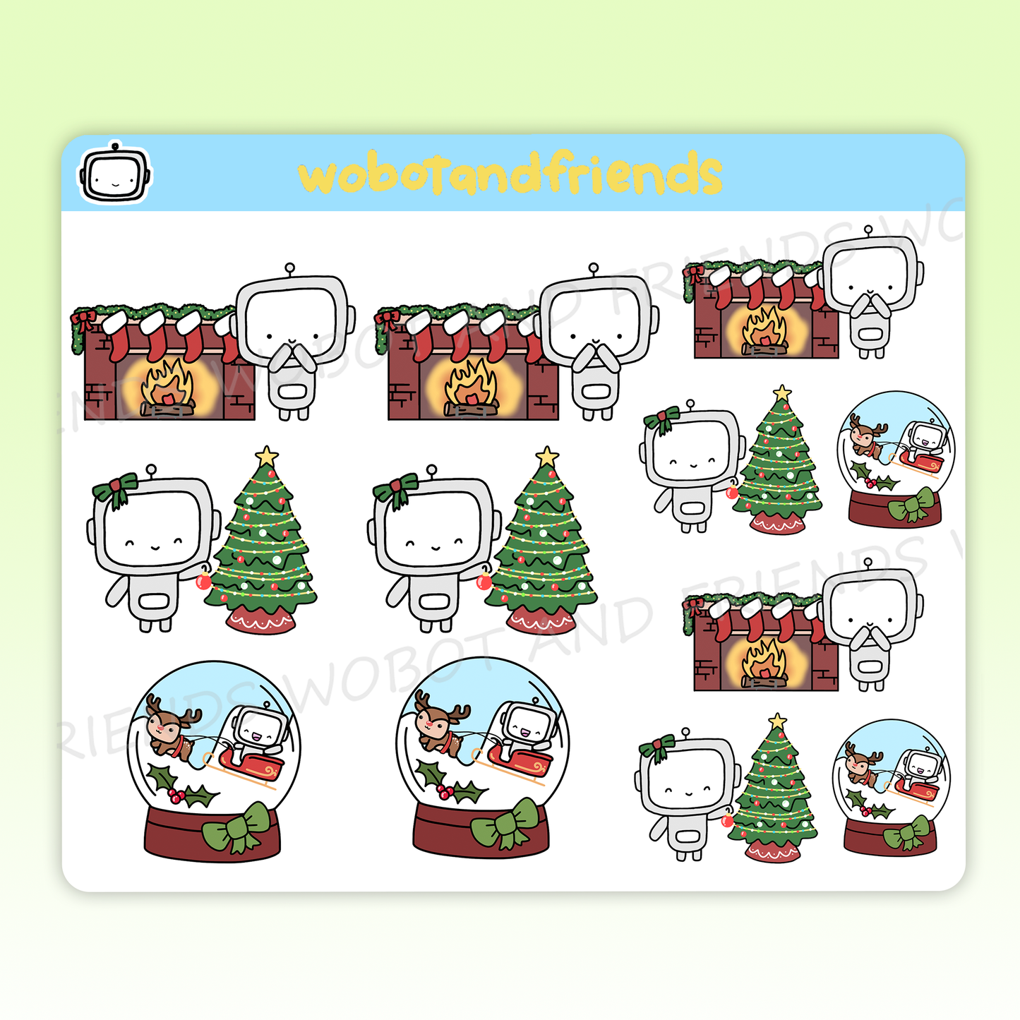 Christmas Night Wobots - H19