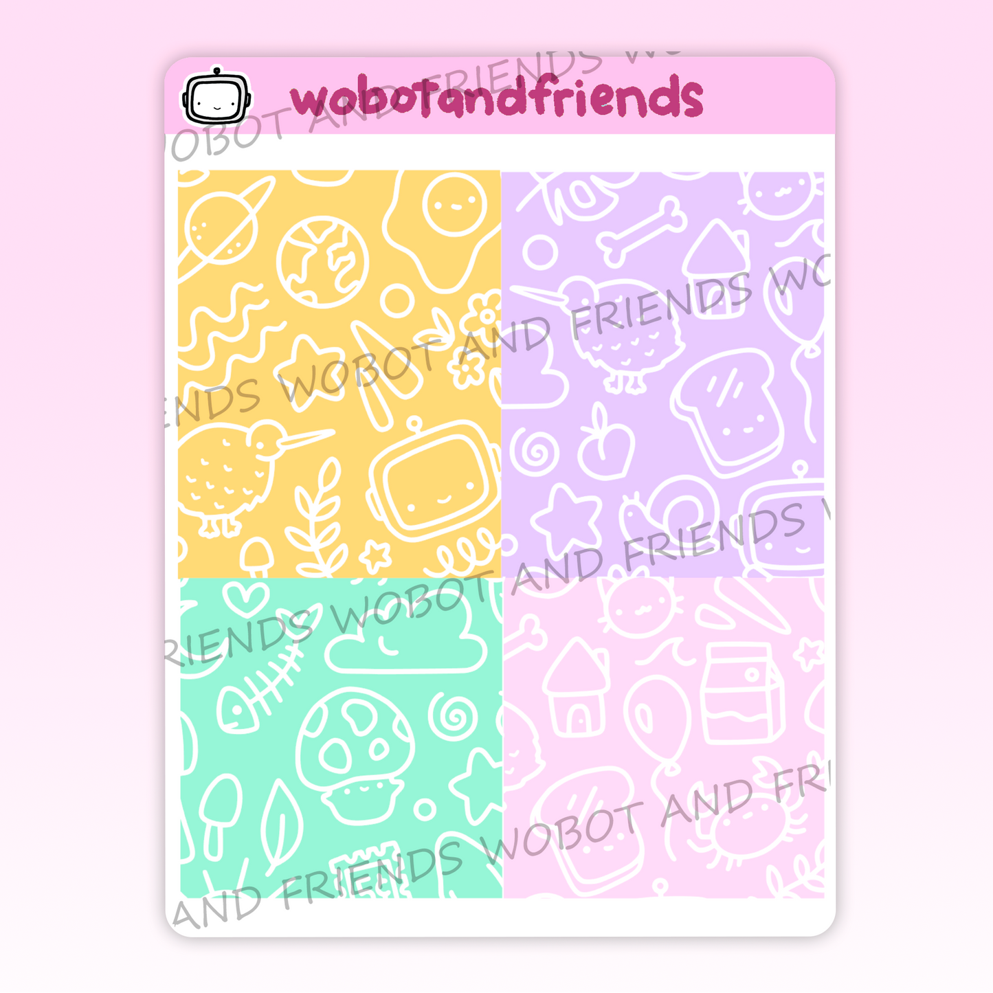 Pastel Doodle Panels - N20
