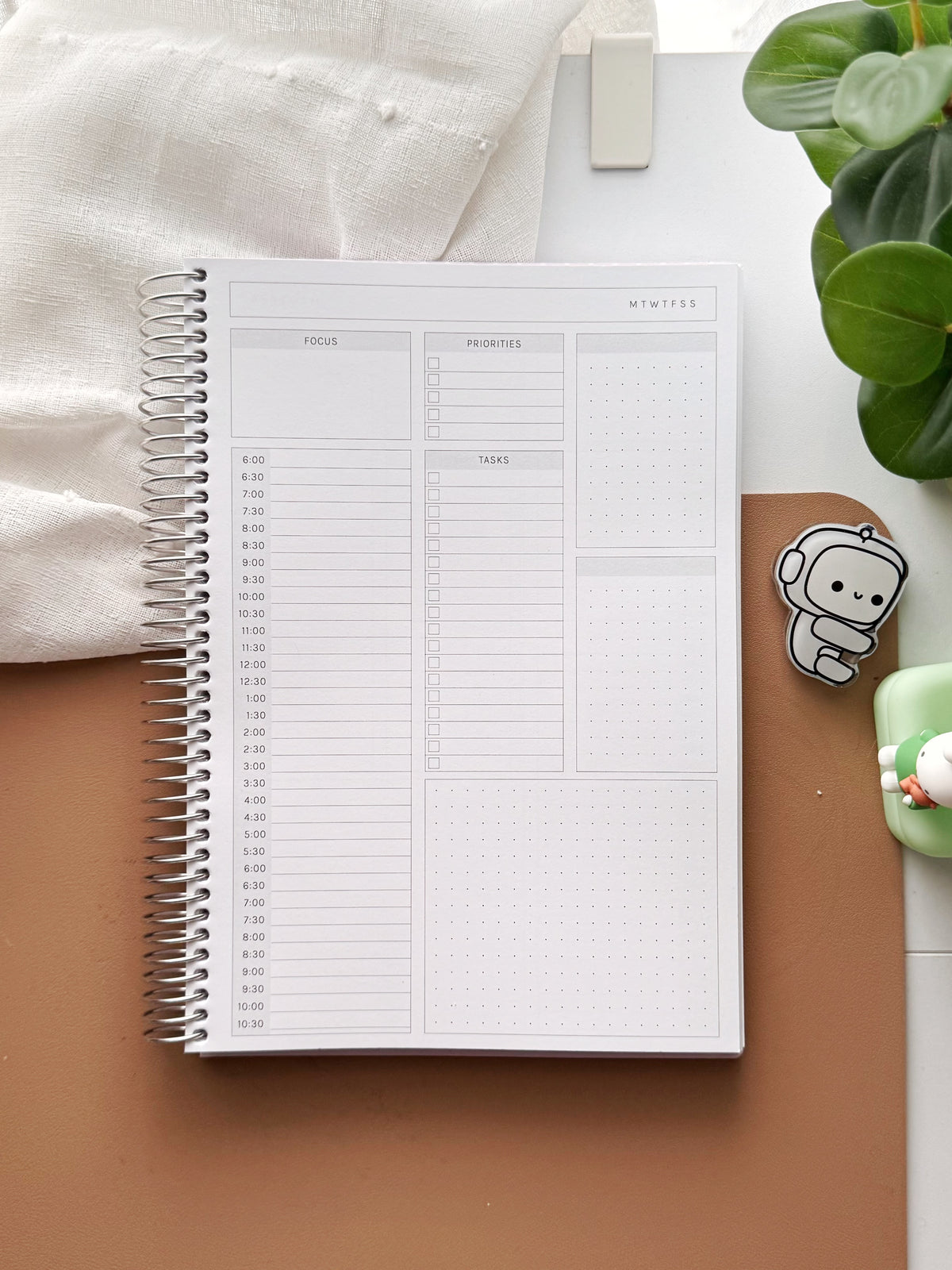 Hush Planner - Daily, Undated, 6 Months, B5 Size