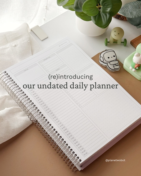 Hush Planner - Daily, Undated, 6 Months, B5 Size