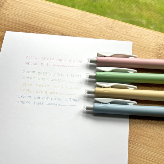 Zebra Sarasa Nano Gel Pen | 0.3 mm | Pastel Colors