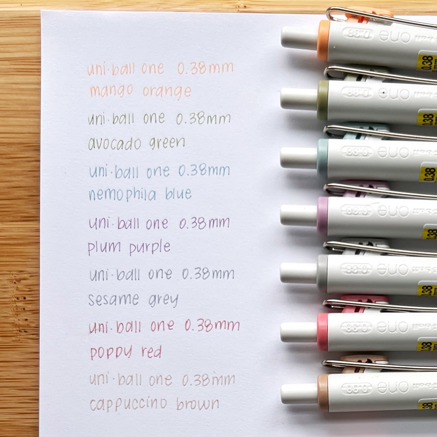 Uni-ball One Gel Pen | 0.38 mm | Fika Colors