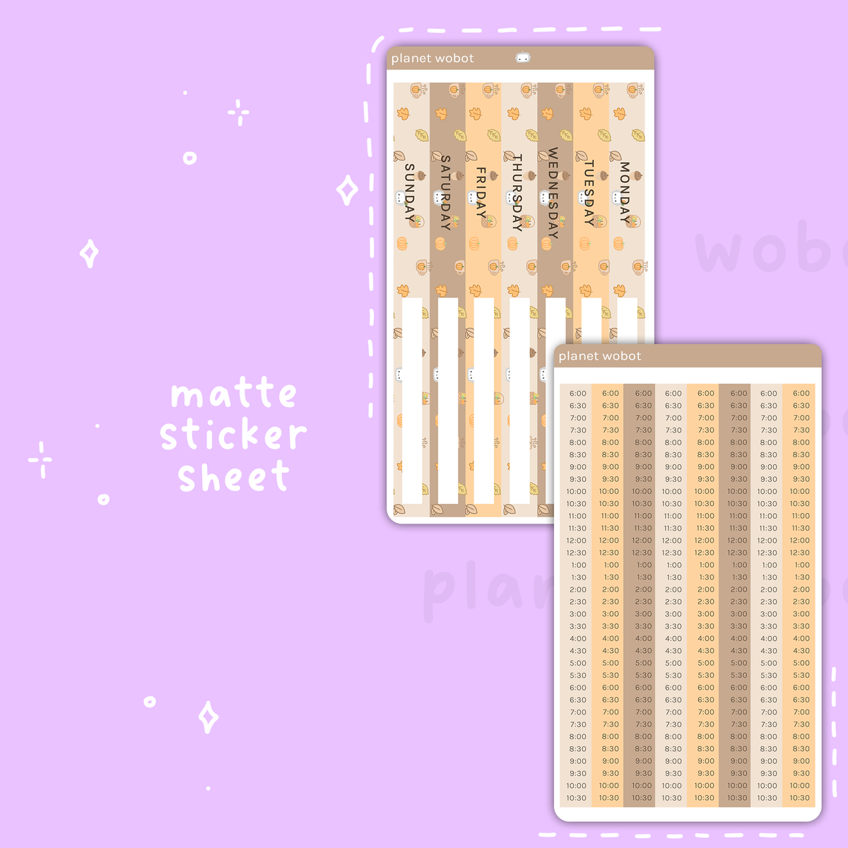 Autumn Tidbits Daily Layout Stickers | Hush Planner