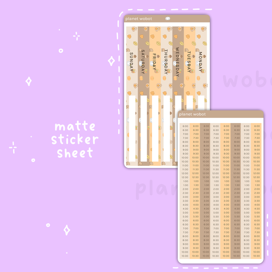 Autumn Tidbits Daily Layout Stickers | Hush Planner