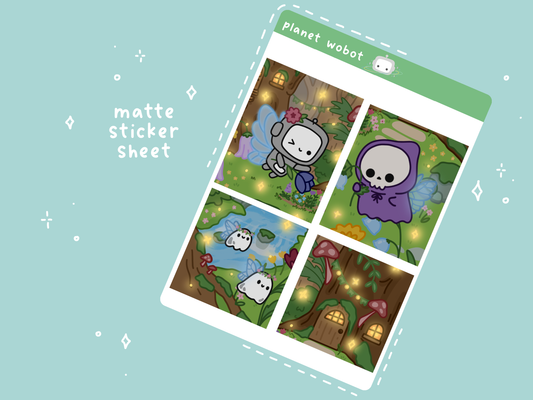 Midnight Fairy Garden Panel Stickers | PW95