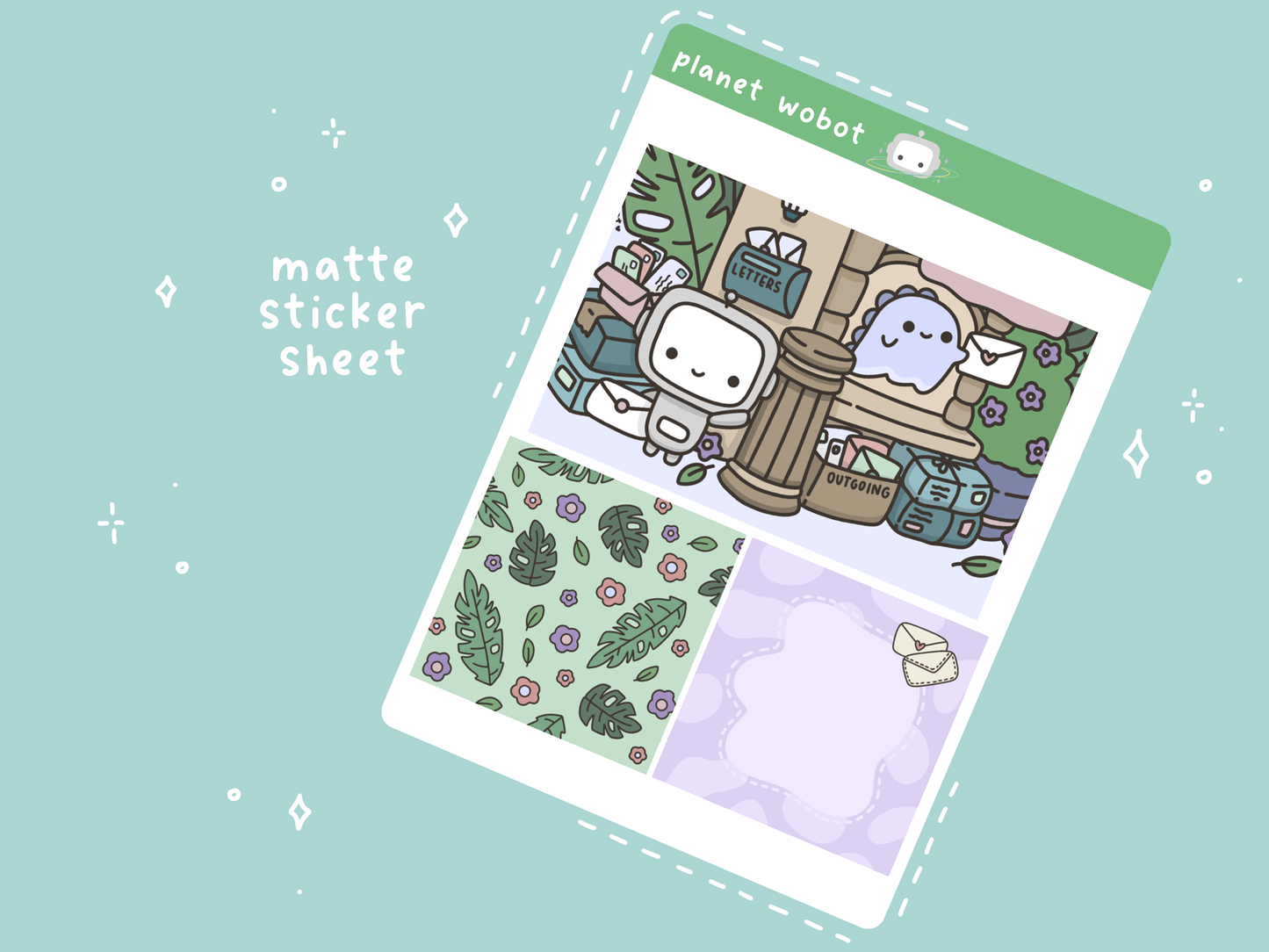 Ghost Post Panel Stickers | PW60