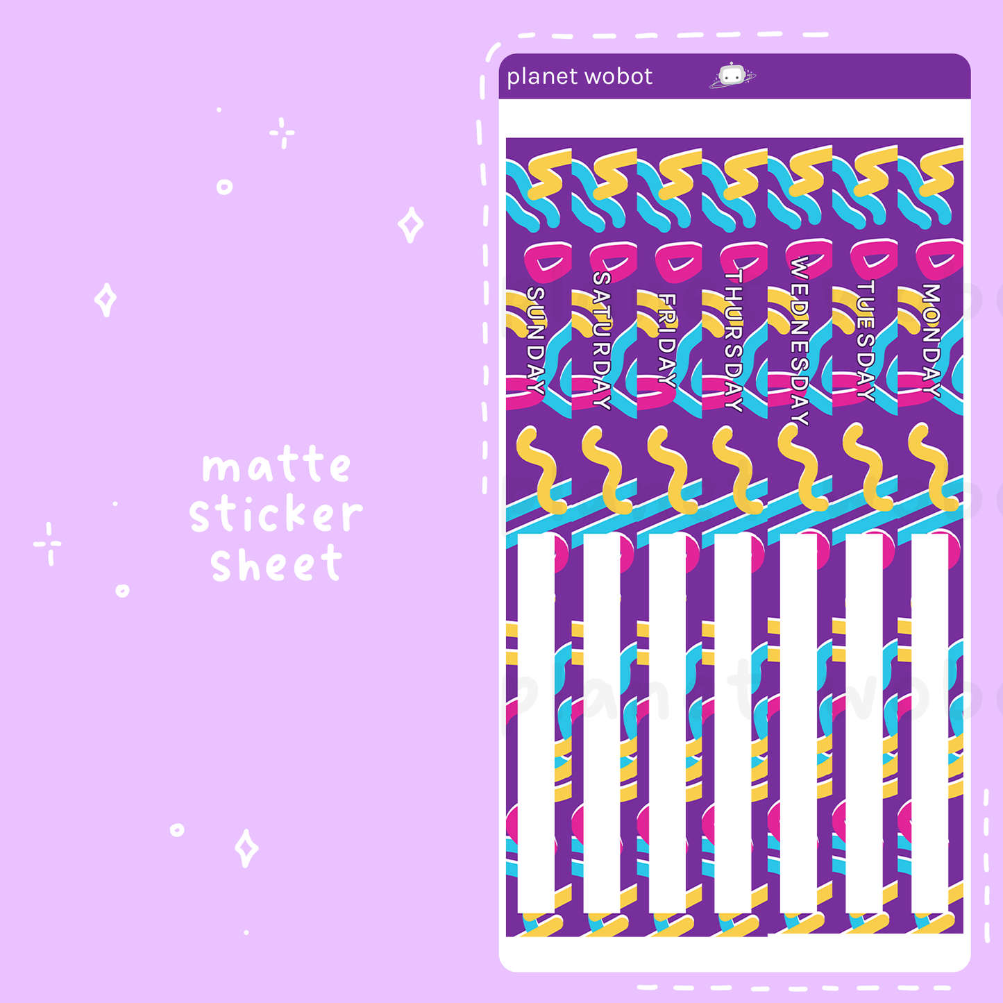 Retro Arcade Daily Layout Stickers | Hush Planner