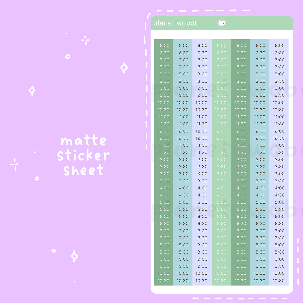 Starry Garden Daily Layout Stickers | Hush Planner
