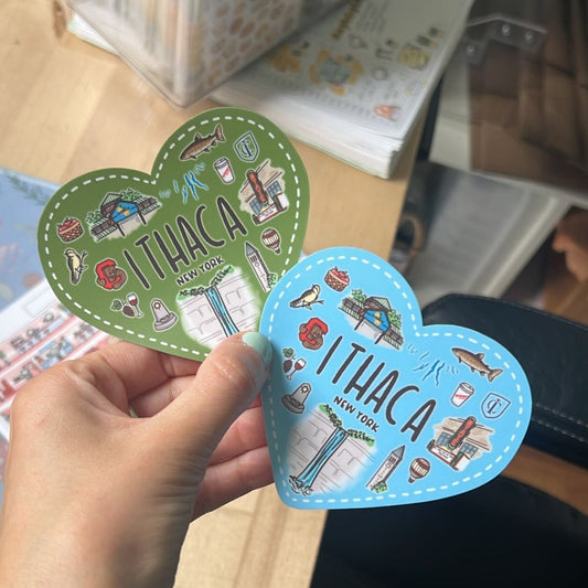 Ithaca Landmarks | Vinyl Sticker or Magnet