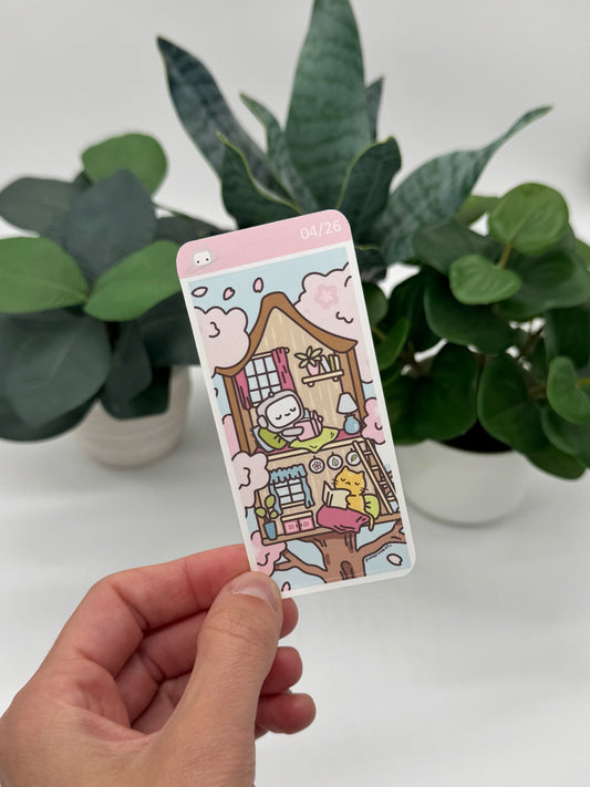 Half Sheet: Cherry Blossom Treehouse Panel Stickers [April WLMC Leftovers]
