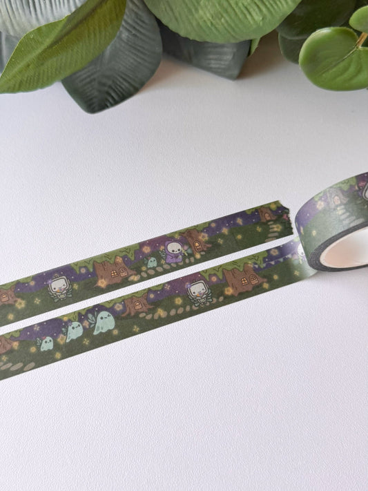 Midnight Fairy Garden 15mm Washi Tape