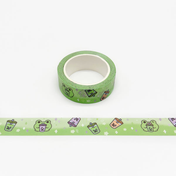 Boba Tea Froggy Washi Tape