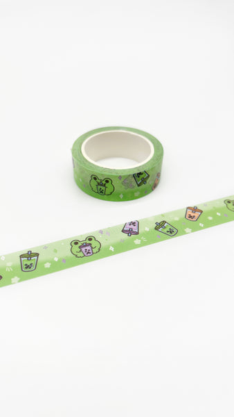 Boba Tea Froggy Washi Tape