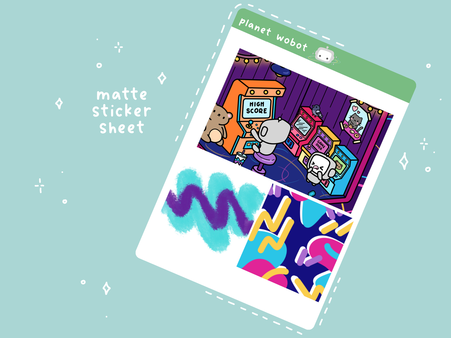 90s Arcade Panel Stickers | PW88