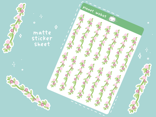 Cherry Blossom Vines Stickers | PW69