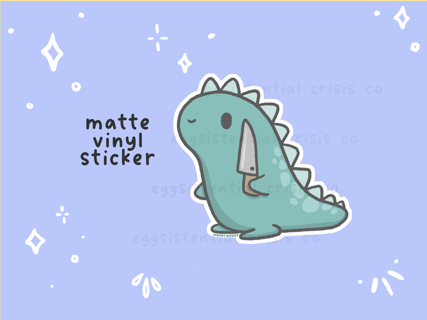 Stabby-saurus - Vinyl Sticker
