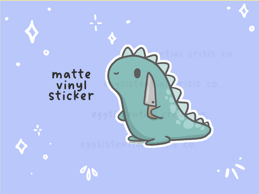 Stabby-saurus - Vinyl Sticker