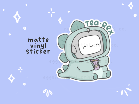 Tea-Rex - Vinyl Sticker