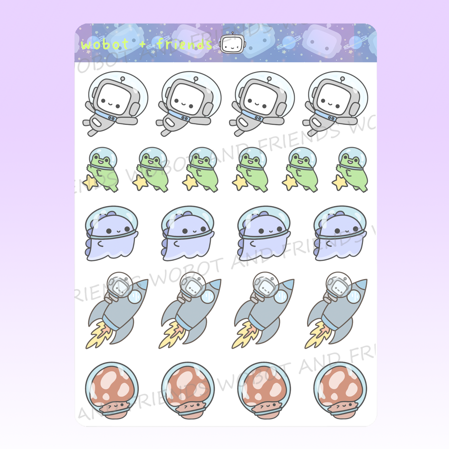 Space Buddies Stickers - B56
