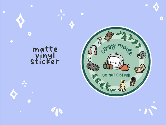 Cozy Mode Do Not Disturb | Vinyl Sticker