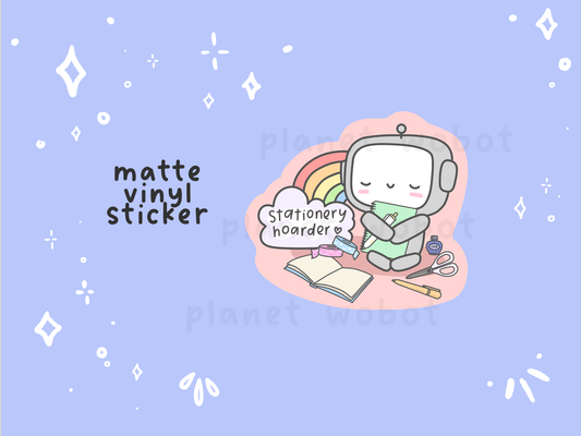 Stationery Hoarder - Vinyl Sticker