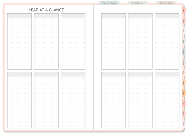 Blush Undated Digital FLX Planner - 12 Months