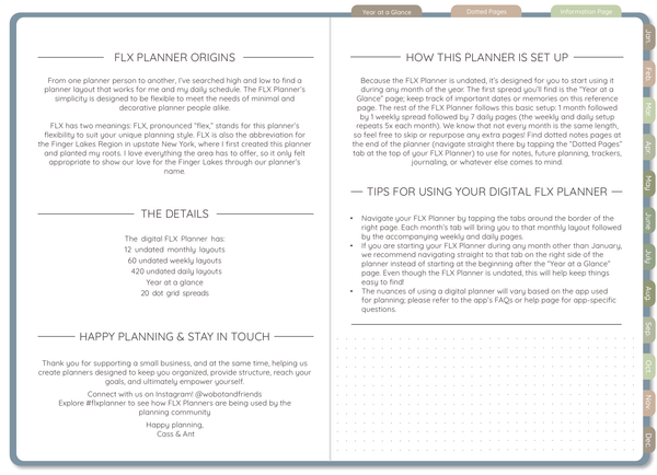 Meadow Undated Digital FLX Planner - 12 Months