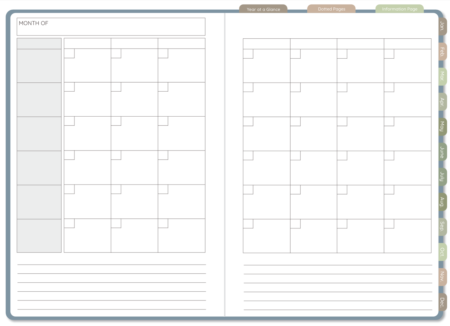 Meadow Undated Digital FLX Planner - 12 Months