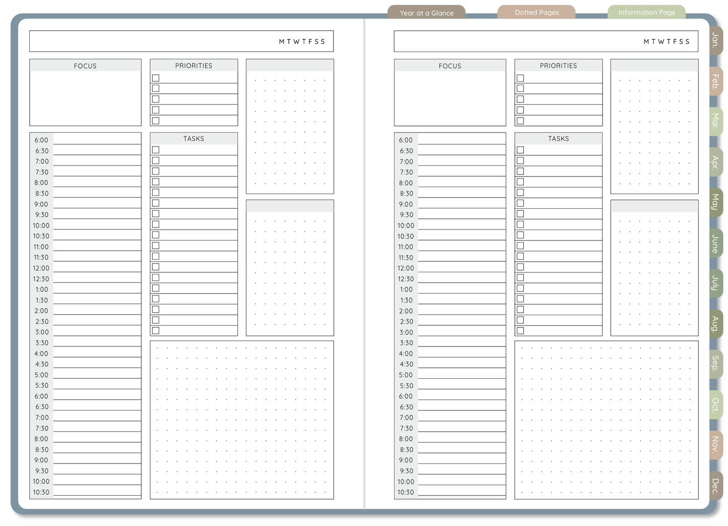 Meadow Undated Digital FLX Planner - 12 Months