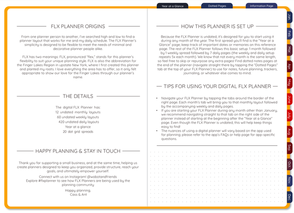 Sunset Undated Digital FLX Planner - 12 Months