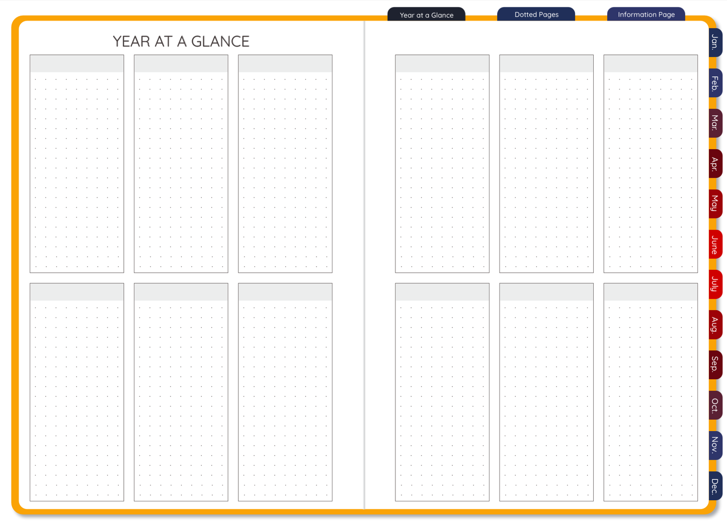 Sunset Undated Digital FLX Planner - 12 Months
