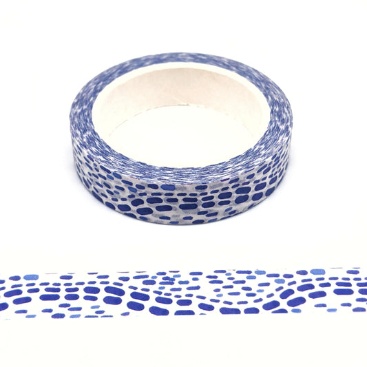 Blue Smudges Washi Tape - 10mm