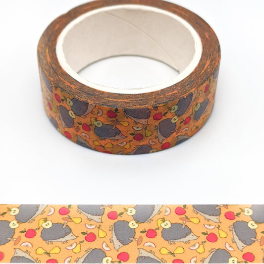 Hedgehog Washi Tape - 15mm