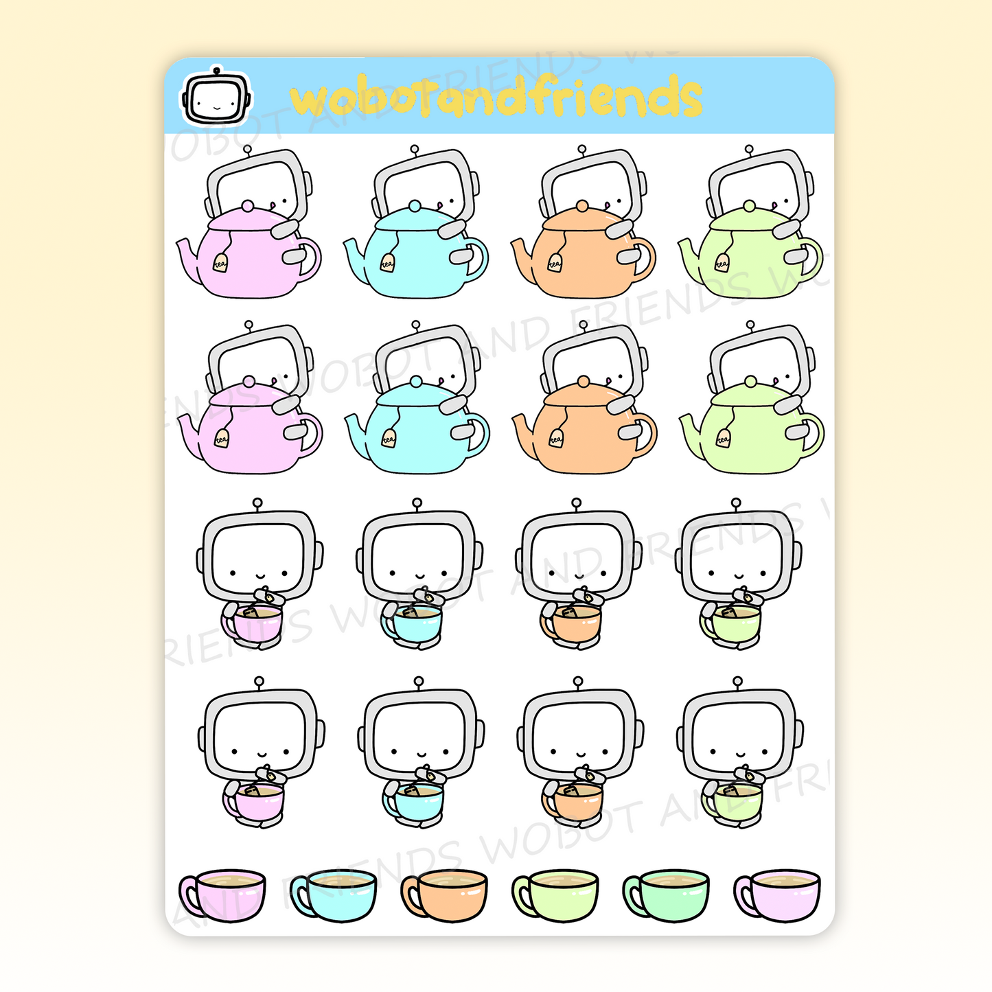 Tea Time Wobots - D34