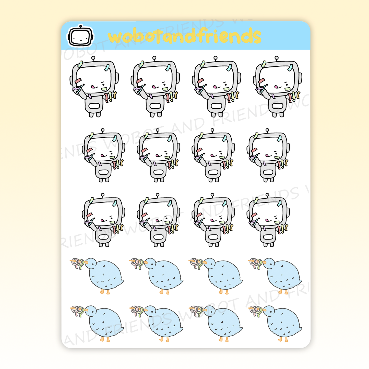 Wobot Washi Buddies - A35