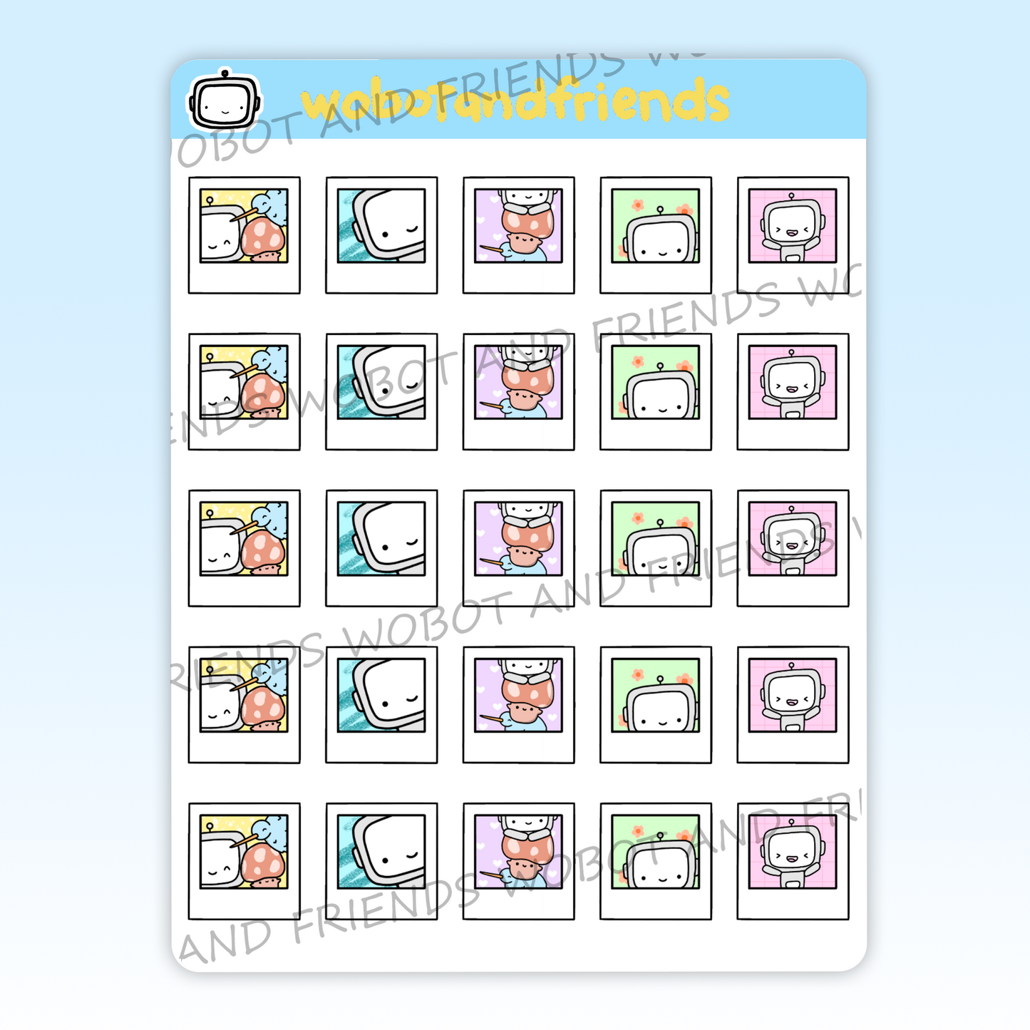 Wobot & Friends Polaroids - M49