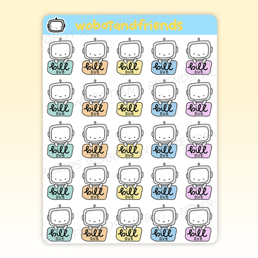 Bill Due Wobots - A28