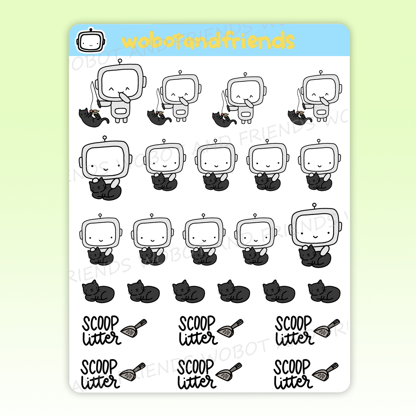 Cat Wobots (Black Cat) - C23