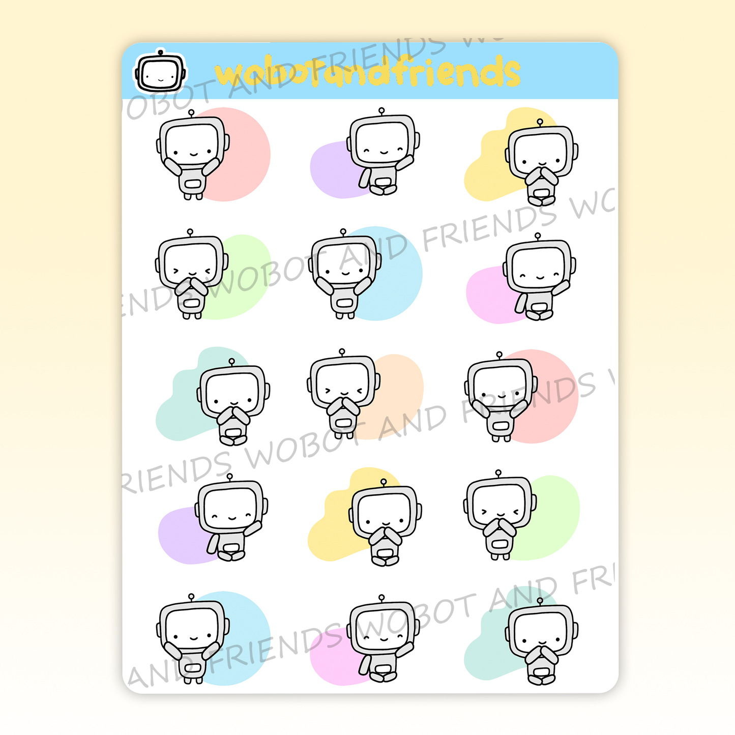 Pastel Shapes Wobots - M46