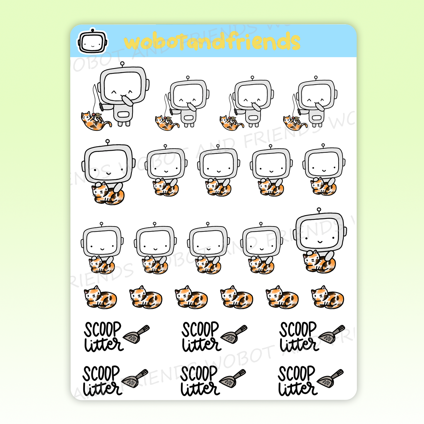 Cat Wobots (Calico Cat) - C23